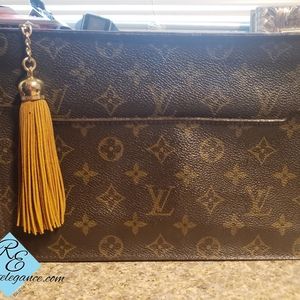 Pre-owned Authentic Louis Vuitton Monogram Pochette Homme Clutch